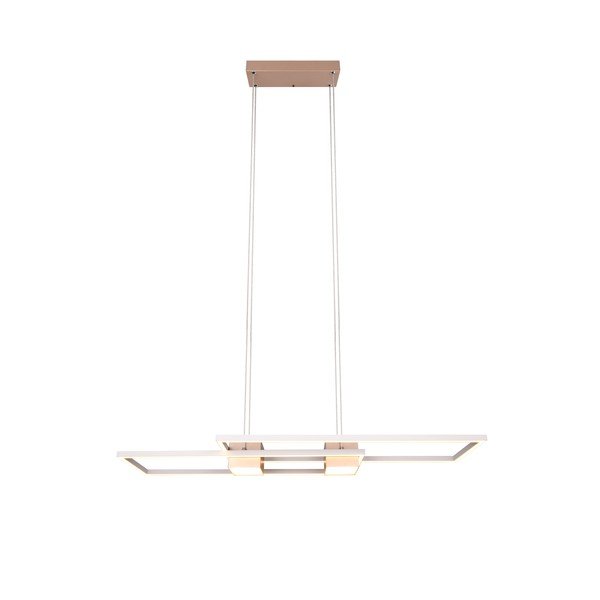 Lustră albă/în culoarea bronz LED cu control prin telecomandă/cu intensitate reglabilă Albany – Trio-image-2