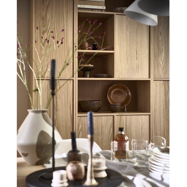 Bibliotecă modulară cu aspect de lemn de stejar 77x199 cm Modulair – vtwonen-image-4