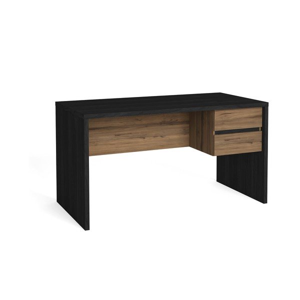 Birou cu aspect de lemn de nuc 68x136 cm Tom – Marckeric-image-4