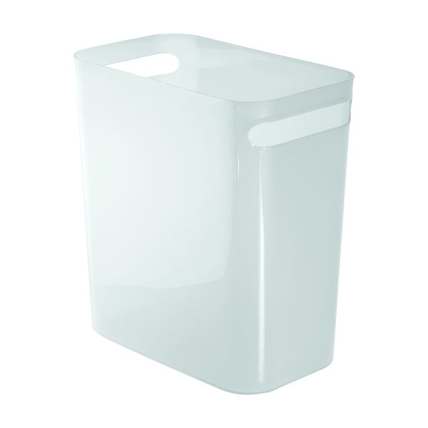 Coș de gunoi iDesign Una, 13,9 l, transparent lăptos