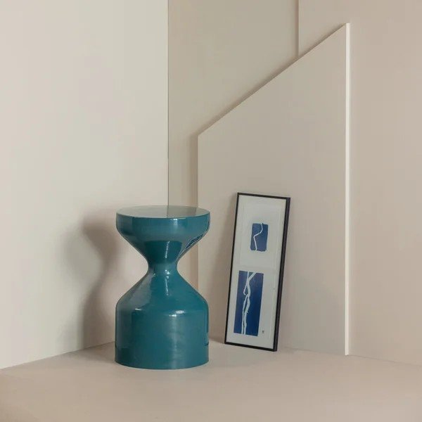Măsuță auxiliară rotundă din metal ø 30 cm Floyd – WOOOD-image-1