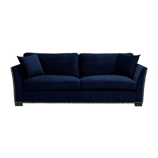 Canapea cu 3 locuri The Classic Living Pierre, albastru