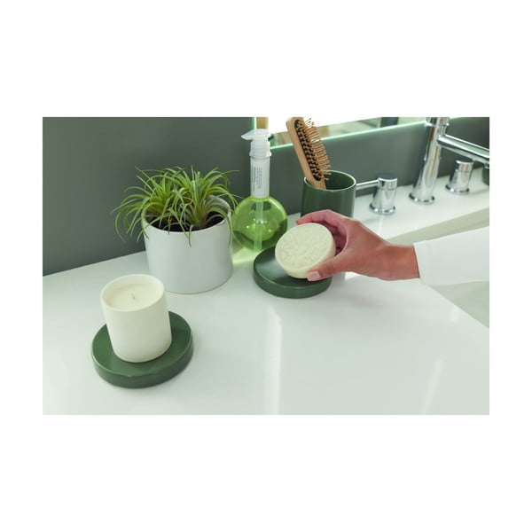 Săpunieră din ceramică iDesign Eco Vanity, verde-image-3