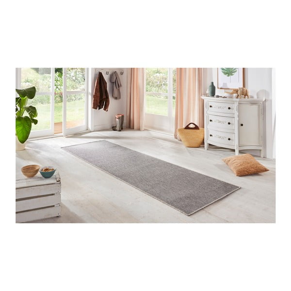 Covor tip traversă pentru interior și exterior gri 80x250 cm Nature – Hanse Home-image-1
