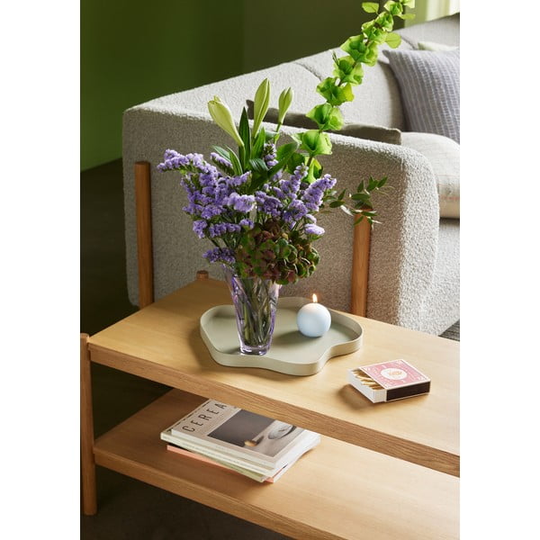 Vază mov din sticlă lucrată manual (înălțime 18 cm) Bloom – Hübsch-image-1