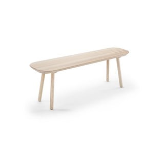 Bancă din lemn de frasin EMKO Naïve, lățime 140 cm, natural