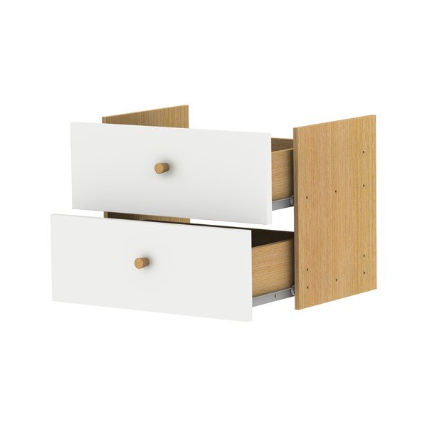 Modul cu sertare pentru sistem de rafturi modulare alb 43x33 cm Z Cube - Tenzo-image-3