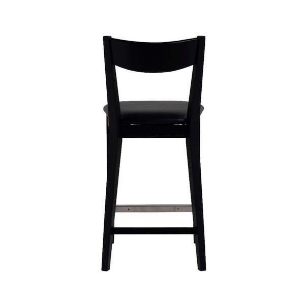 Scaun bar cu perna neagră RowicoDylan, negru-image-3