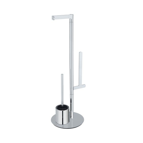 Suport pentru perie WC și hârtie igienică din inox Wenko Polvano-image-3