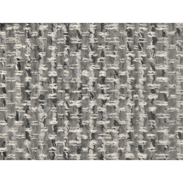 Taburet gri deschis cu tapițerie din chenille Georgia – Micadoni -image-2