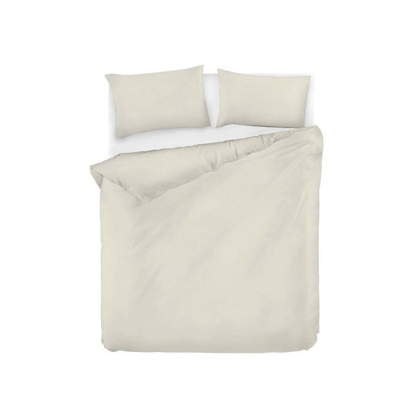 Lenjerie de pat crem din bumbac pentru pat de o persoană 140x200 cm Fresh Color – Mijolnir