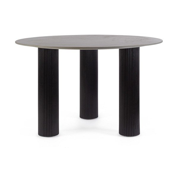 Masă de dining rotundă cu blat cu aspect de marmură ø 120 cm Bamira – Yes Everyday-image-2