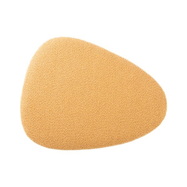 Taburet galben cu tapițerie din țesătură bouclé Ada – Leitmotiv-image-3