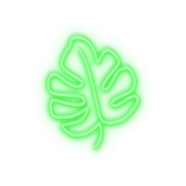 Decorațiune luminoasă de perete Candy Shock Leaf, 30 x 40 cm, verde-image-1
