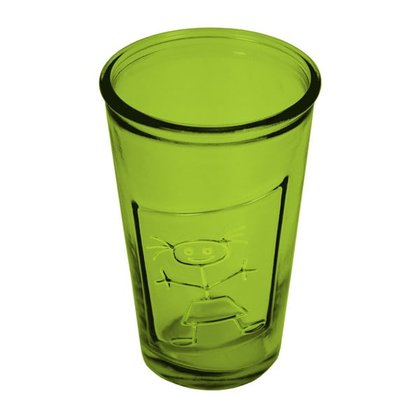 Pahar din sticlă reciclată Ego Dekor Afrodita, 300 ml, verde