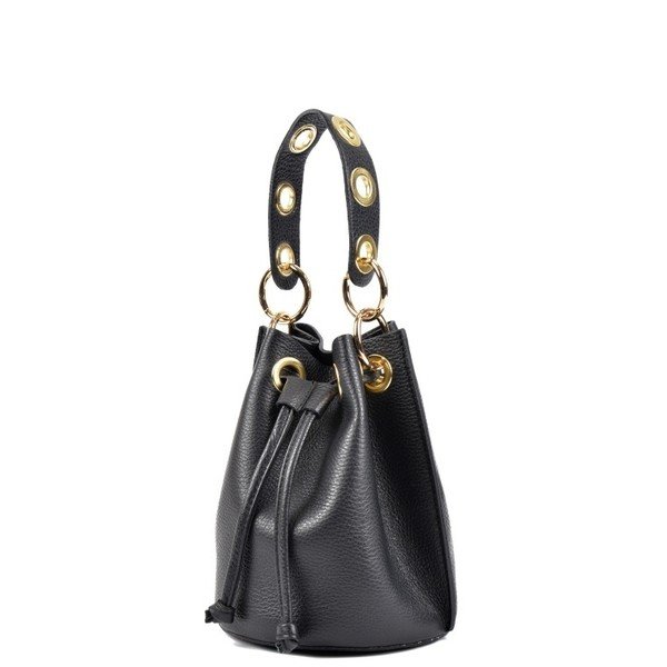 Geantă din piele Roberta M Callisto Nero, negru-image-1
