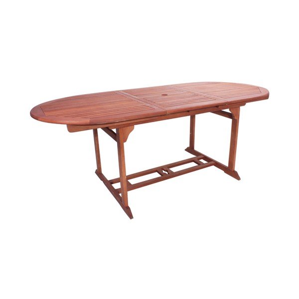 Masă  de grădină din lemn de eucalipt 90x150 cm Stockholm – Garden Pleasure-image-1