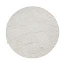 Covor gri deschis rotund din lână ø 200 cm Morphic Botanica – Agnella