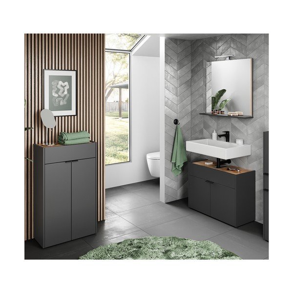 Set mobilă de baie gri antracit Forano – Germania-image-2