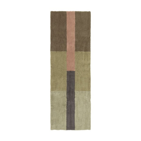 Covor tip traversă țesut manual din lână 80x230 cm Chroma Dusty Pink – Lorena Canals