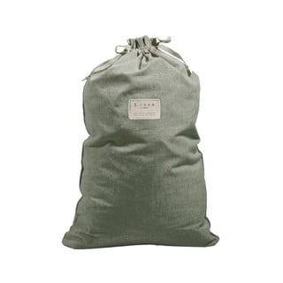 Săculeț textil din amestec de in pentru haine Really Nice Things Bag Green Moss, înălțime 75 cm