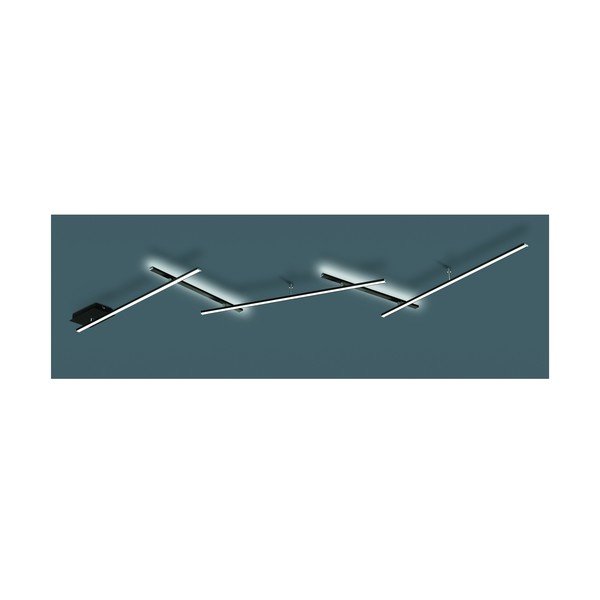 Plafonieră negru-mat LED cu intensitate reglabilă 50x245 cm Indira – Trio-image-3