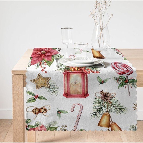 Napron de masă 45x140 cm  cu model de Crăciun Merry Christmas – Mila Home