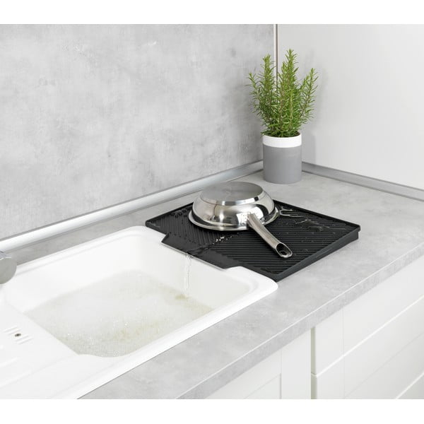 Scurgător vase Wenko Nelia, 34 x 40 cm, gri-image-2