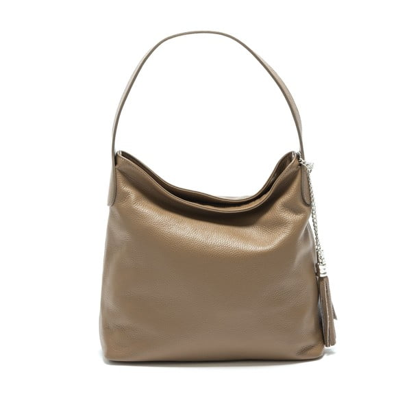 Geantă din piele Isabella Rhea no. 1186, gri cu maro-image-1