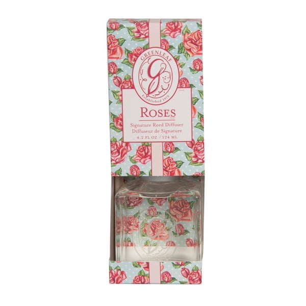 Difuzor parfumat Greenleaf Signature Roses, aromă de trandafir, 124 ml