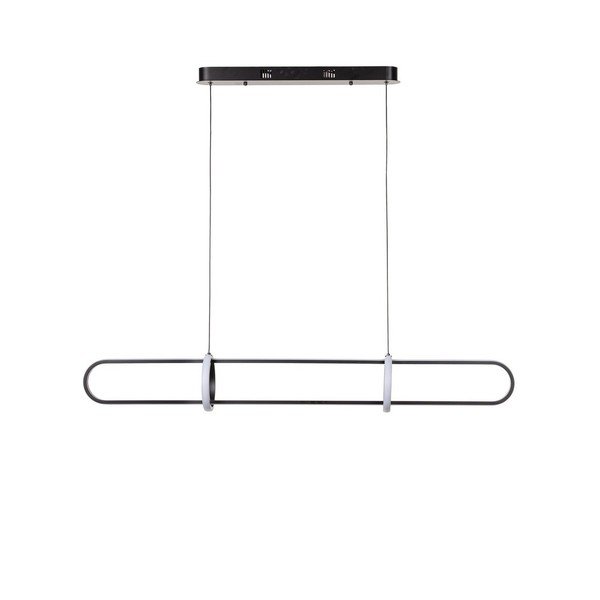Lustră neagră LED din metal Alken – Bizzotto