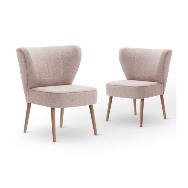 Set 2 scaune My Pop Design Adami, roz deschis