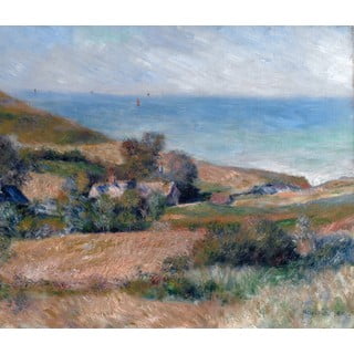 Reproducere tablou Auguste Renoir - View of the Seacoast near Wargemont in Normandy, 70 x 60 cm