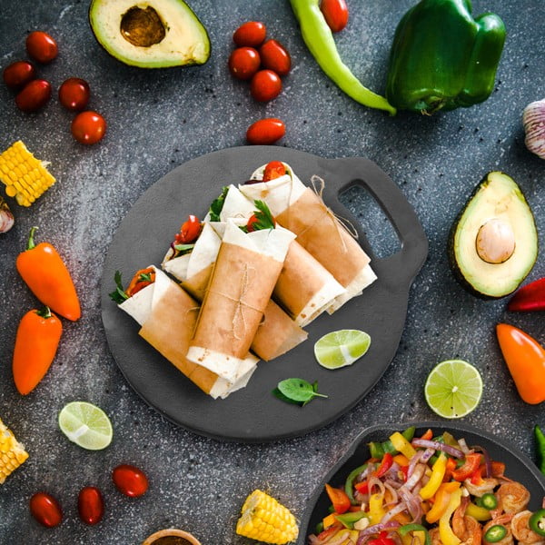 Placă de grătar rotundă ø 27,5 cm LITINA – Orion-image-1