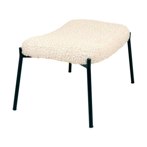 Taburet crem cu tapițerie din blană artificială Glasgow – House Nordic-image-3