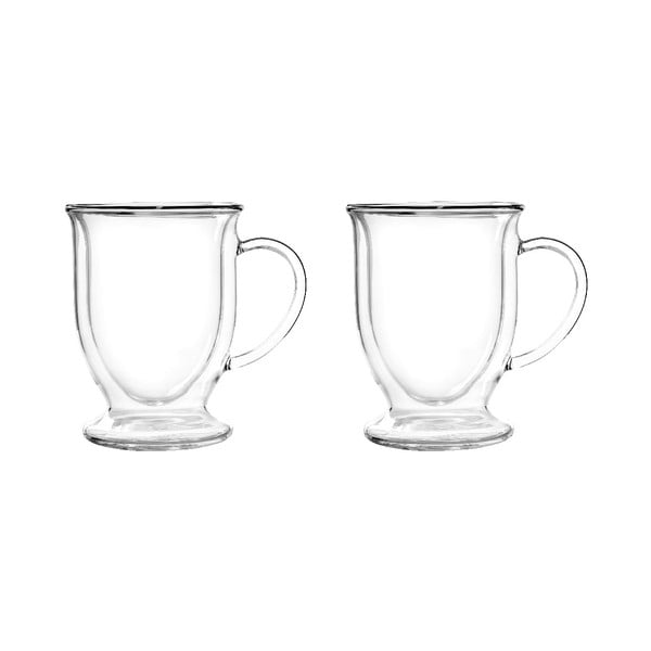 Căni 2 buc. cu perete dublu/pentru latte din sticlă 250 ml Amo – Vialli Design-image-2