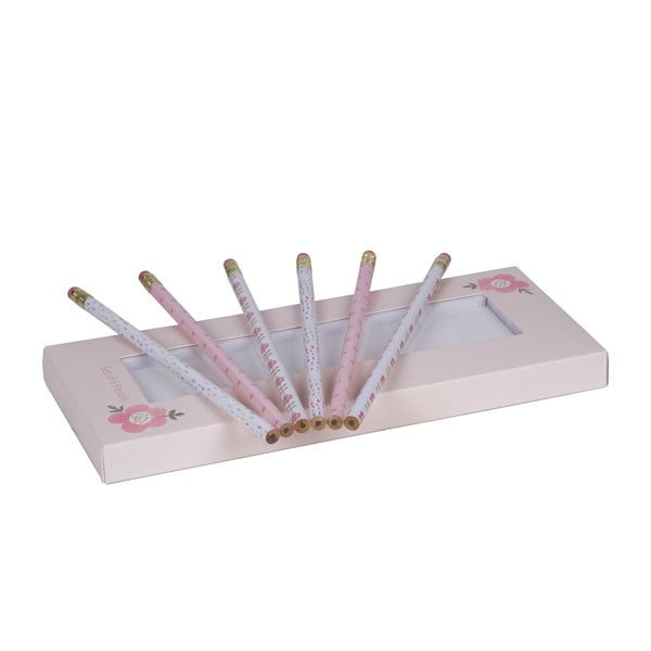 Set de 6 creioane roz Tri-Coastal Design