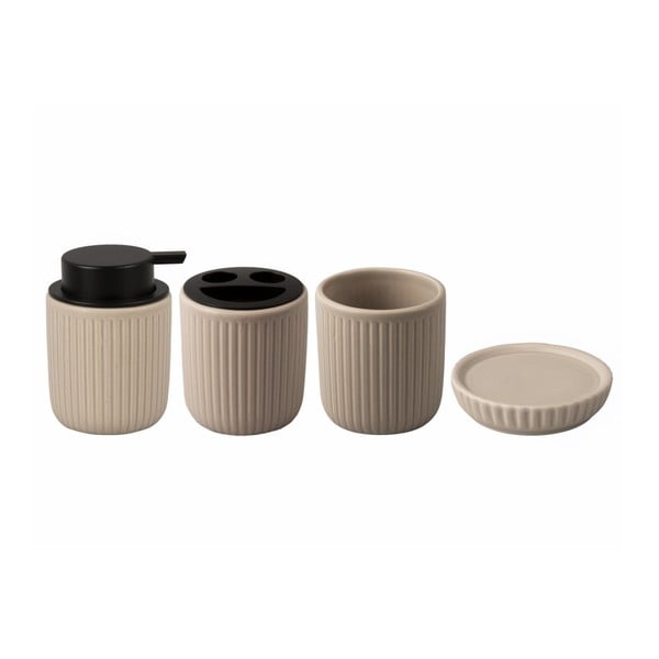 Set de accesorii de baie bej din ceramică  Neat  – PT LIVING