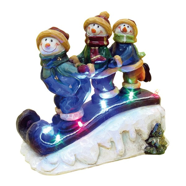 Statuetă decorativă pentru Crăciun cu LED Naeve Snowmen