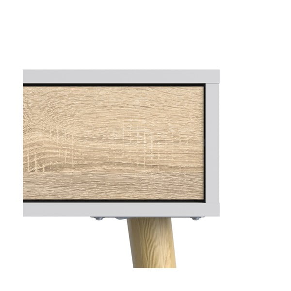 Măsuță consolă Tvilum Oslo, natural-alb-image-4