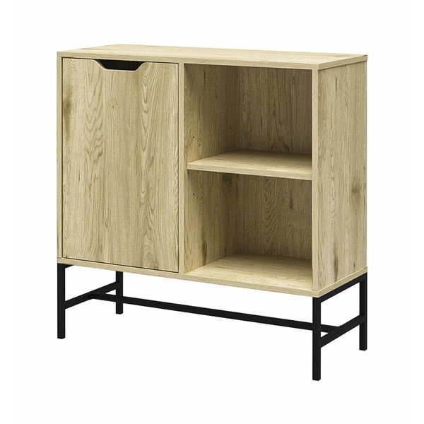 Bibliotecă cu aspect de stejar 76x76 cm Modine - Støraa-image-4