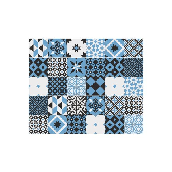 Set 30 autocolante Ambiance Azulejos Talia, 15 x 15 cm-image-2