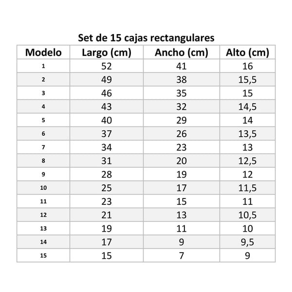 Cutii de depozitare 15 buc. din carton cu capac Route – Casa Selección-image-4