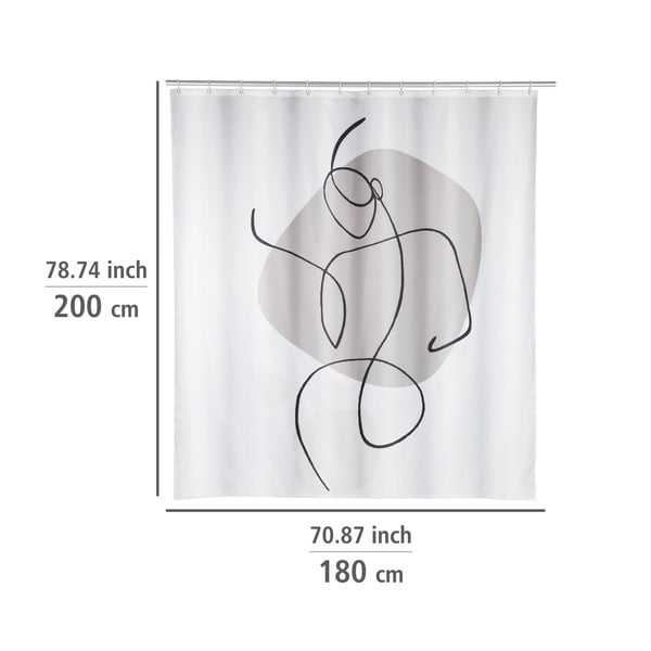 Perdea de duș 180x200 cm Ladyline – Wenko-image-1