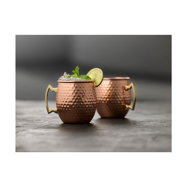 Căni arămii 4 buc. din oțel 80 ml Moscow Mule – Lyngby Glas-image-1