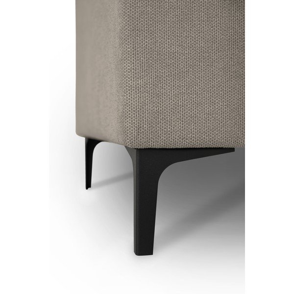 Colțar maro deschis cu tapițerie din chenille (cu colț pe partea stângă/în formă de "U") Fabian – Scandic-image-4