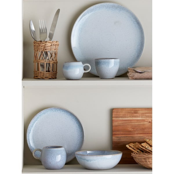 Serviciu de masă 12 buc. din gresie Paula – Bloomingville-image-2