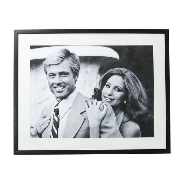 Tablou Kare Design Lovers, 100 x 80 cm, alb - negru