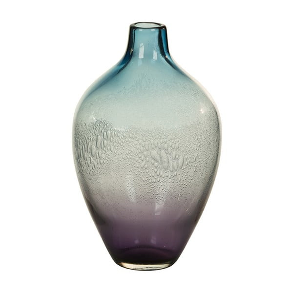 Vază decorativă din cristal Santiago Pons Ryde, Ø 17 cm, albastru 
