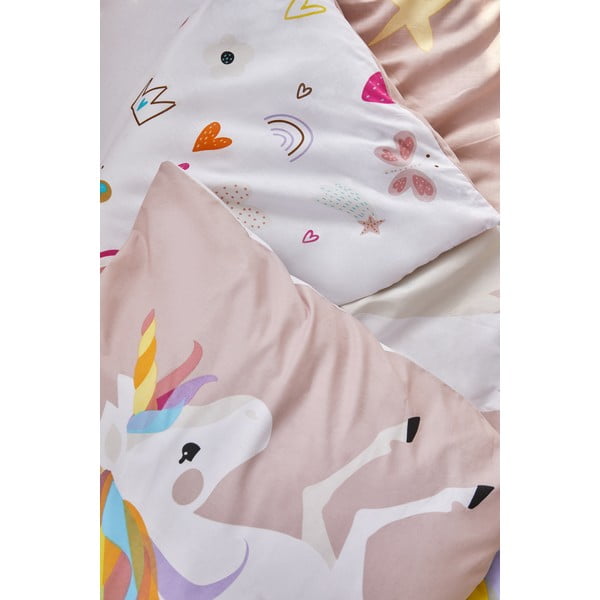 Lenjerie de pat pentru copii din bumbac  140x200 cm Unicorn – Bonami Selection-image-3